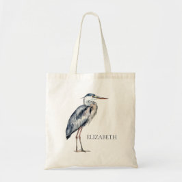 Coastal Blue Heron Bird Personalized Tygkasse