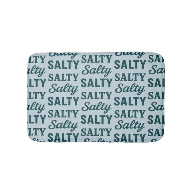 Coastal Blue Salty Life | Graphic Nautical Beach Badrumsmatta (Framsidan)