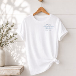 Coastal Blue Seashell Sängkammarparty T Shirt