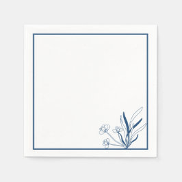Coastal Botanical | Soft Blue Pappersservett