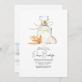 Coastal Chic Autumn - Fall Bridal Shower Inbjudningar