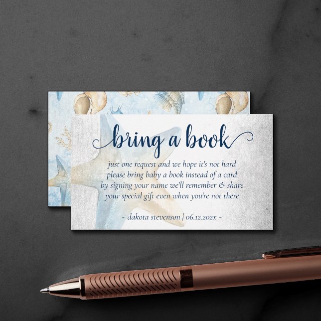 Coastal Chic | Modern korallrev Ta med en bok Tilläggskort (Skapare uppladdad)