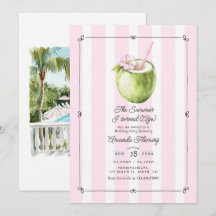 Coastal Chic Preppy Gamla Pengar Sommar Födelsedag