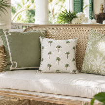 Coastal Chic Royal Palm Tree Pattern