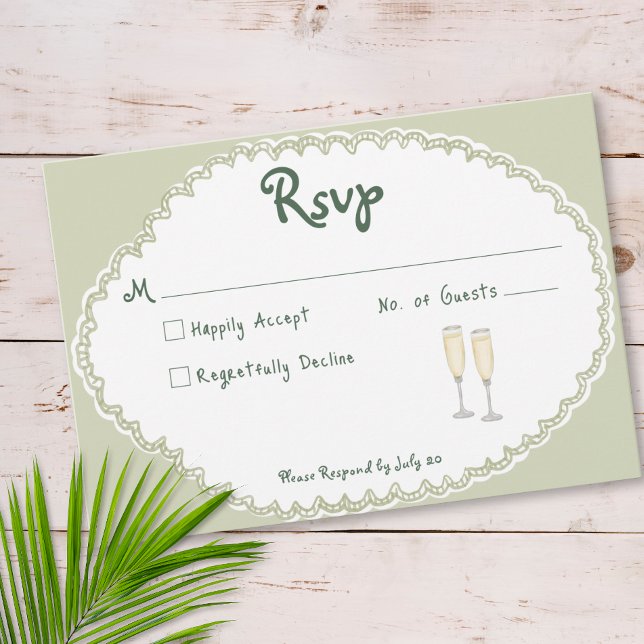 Coastal Chic Sun Palm Tree Wedding OSA Kort (Skapare uppladdad)