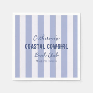 Coastal Cowgirl Bach Club Blå Vita Ränder Pappersservett