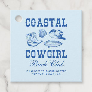 Coastal Cowgirl Bachelorette Helg Gåvor Etiketter