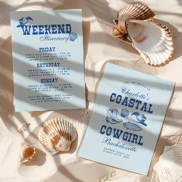 Coastal Cowgirl Bachelorette Helg Inbjudningar