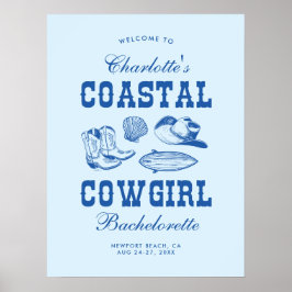 Coastal Cowgirl Bachelorette Helg Poster