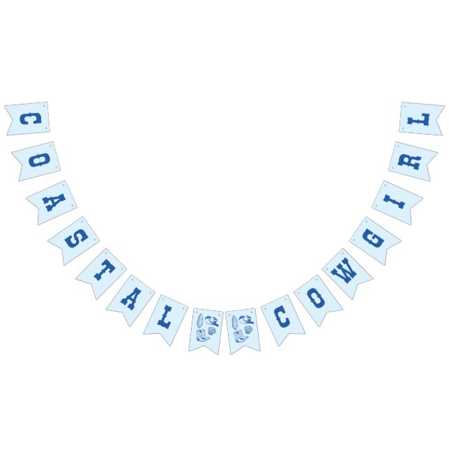 Coastal Cowgirl Bachelorette Helg Vimplar (Alla)