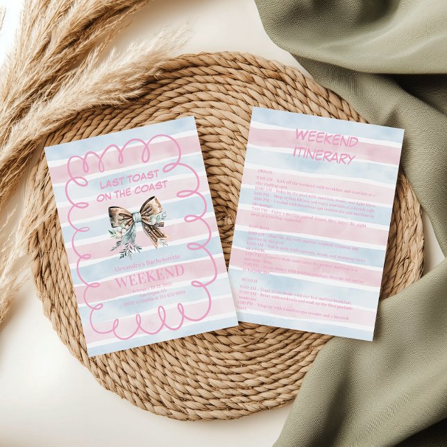 Coastal Cowgirl Bachelorette Inbjudningar (Skapare uppladdad)