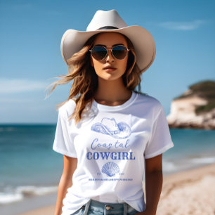 Coastal Cowgirl Bachelorette-partigåvor T Shirt