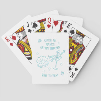 Coastal Cowgirl Bachelorette Stickers Casinokort