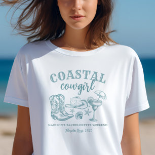 Coastal Cowgirl Bachelorette T Shirt
