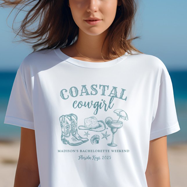 Coastal Cowgirl Bachelorette T Shirt (Skapare uppladdad)