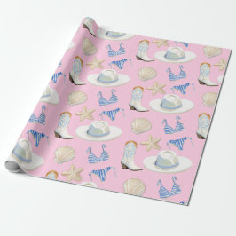 Coastal Cowgirl Boots Pink Gift Presentpapper