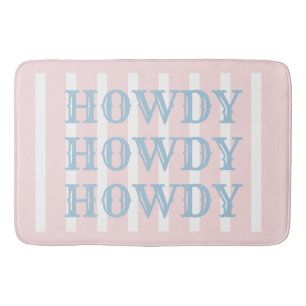 Coastal Cowgirl Rosa Rand Howdy Badrumsmatta