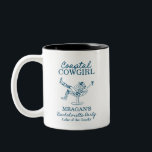 Coastal Cowgirl Sällskapsfest på Möhippa  Två-Tonad Mugg<br><div class="desc">Coastal Cowgirl Sällskapsfest på Möhippa Kaffe Mugg 
Denna funky Coastal Cowgirl Sällskapsfest Mugg är en perfekt förmån för dina tjejer! Redigera enkelt det mesta av texten och lägg till deras namn på baksidan! Alla clipart,  bakgrund och text kan ändras i färg!</div>