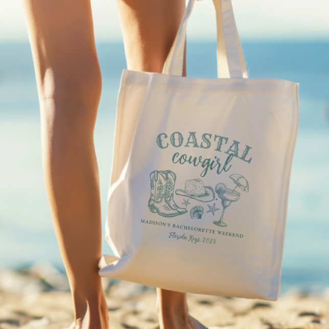 Coastal Cowgirl Sängvätning  Tygkasse (Skapare uppladdad)