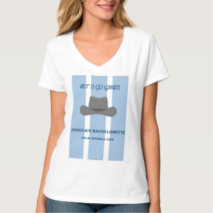 Coastal Cowgirl Sommar Sängkammar-T-shirt Med V-ri T Shirt
