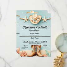 Coastal Cowgirl Thmet Pub Menu