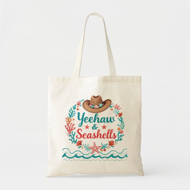 Coastal Cowgirl Tote Bag Tygkasse (Framsidan)