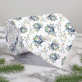 Coastal Crab Christmas Lights Monogram Slips