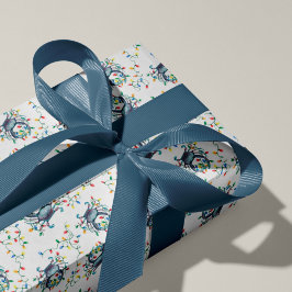 Coastal Crab Christmas Lights Presentpapper