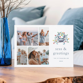 Coastal Crab “Seas & Greetings” Photo Julkort