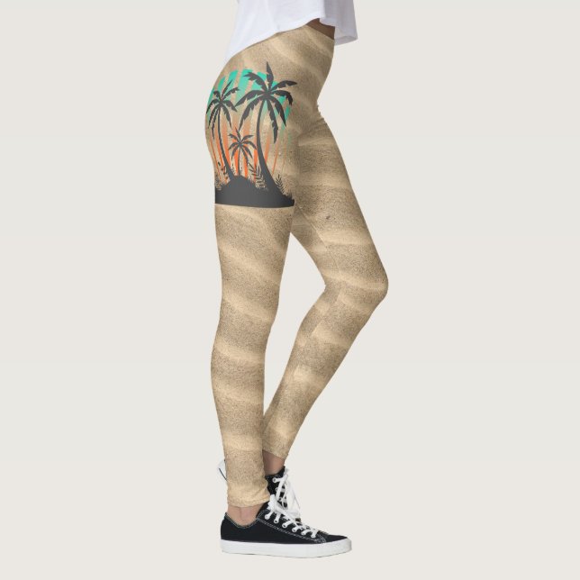 Coastal Currents - Custom Women's Leggings (Höger)