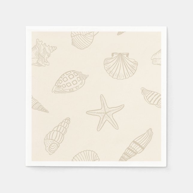 Coastal Dine Sandy Taupe Pappersservett (Framsidan)