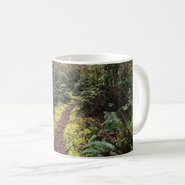 Coastal Forest Loop Trail, Cape Dissit, WA Kaffemugg (Framsida höger)