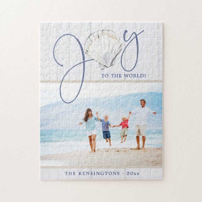 Coastal jul Joy Seashell Helgdag Photo Pussel (Vertikal)