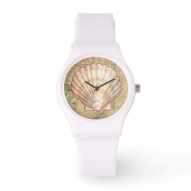 Coastal Karta Collage Armbandsur (Framsida)