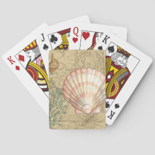 Coastal Karta Collage Spel Kort