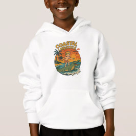 Coastal Life Alligator Surfing Retro FL Surf Beach T Shirt