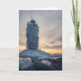 coastal lighthouse in winter kort