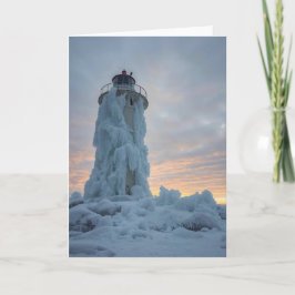 coastal lighthouse in winter kort