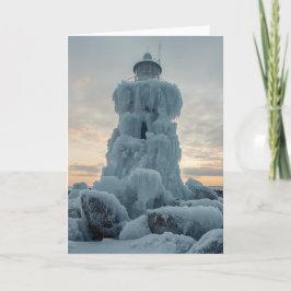 coastal lighthouse in winter kort