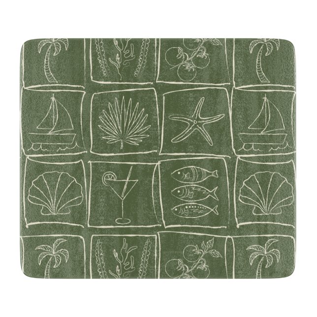 Coastal Mediterranean Faux Tile Olive Grove (Framsidan)