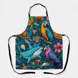 Coastal Mood All-Over Print Apron Gift