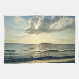 Coastal Morning Over Still Waters Kökshandduk