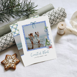 Coastal Noel | Elegant Julfotografi med Kusttema Julkort