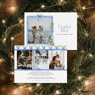 Coastal Noel Elegant kustnära julfotografi Julkort