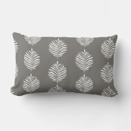 Coastal Palm Leaf Pattern Foghorn Throw Pillow Lumbarkudde