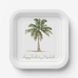 Coastal Palm Tree Personalized Party