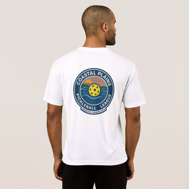Coastal Plain Pickleball Liga T Shirt (Hel baksida)