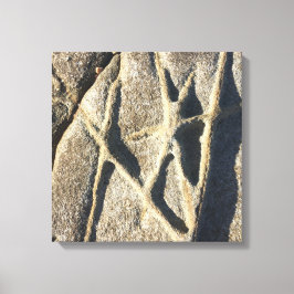 Coastal Rock Pattern Star Beachside Canvastryck