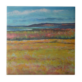 Coastal Sand Dunes målade teckning Kakelplatta