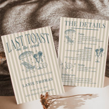 Coastal Sängkammarparty Cocktailfest Marinblå